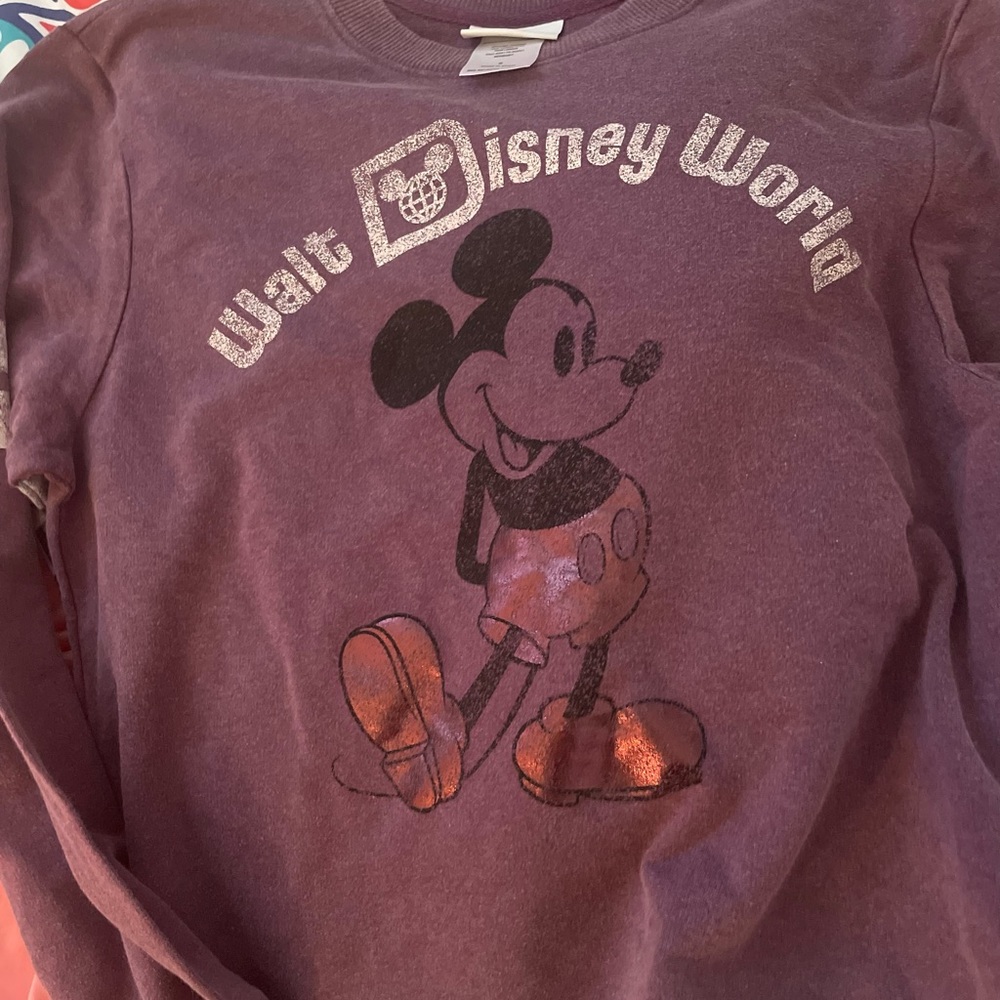 Purple Mickey Crewneck